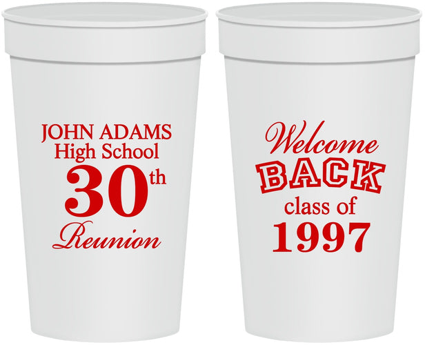 Personalized Class Reunion 32 oz Stadium Cups - Class Of 1997 30 Year | 140007