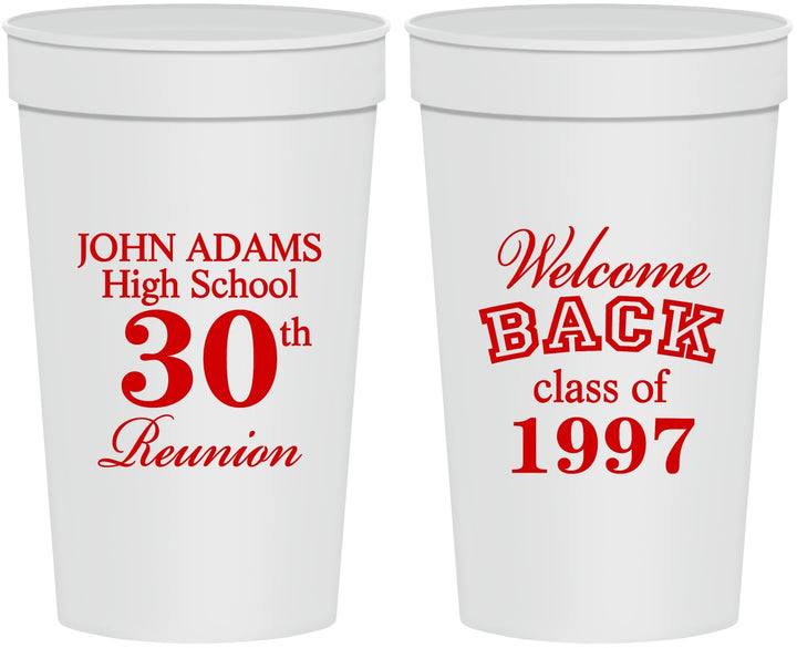 Personalized Class Reunion 32 oz Stadium Cups - Class Of 1997 30 Year | 140007