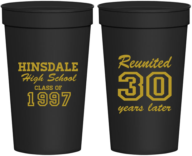 Personalized Class Reunion 32 oz Stadium Cups - Class Of 1997 30 Year | 140012