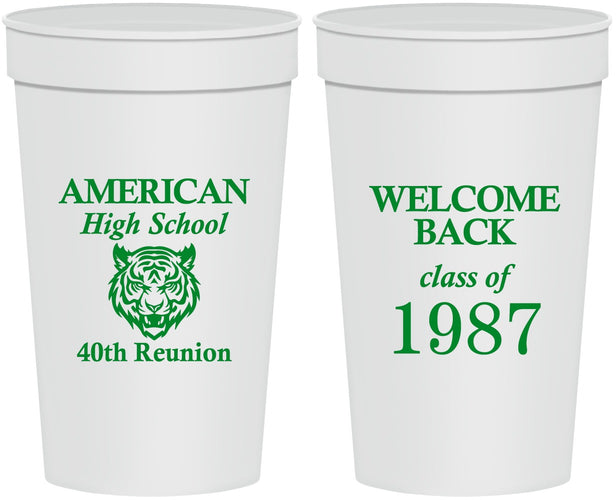 Personalized Class Reunion 32 oz Stadium Cups - Class Of 1987 40 Year | 140013