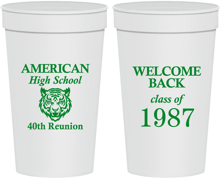 Personalized Class Reunion 32 oz Stadium Cups - Class Of 1987 40 Year | 140013