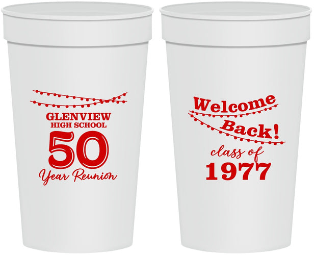 Personalized Class Reunion 32 oz Stadium Cups - Class Of 1977 50 Year | 140019