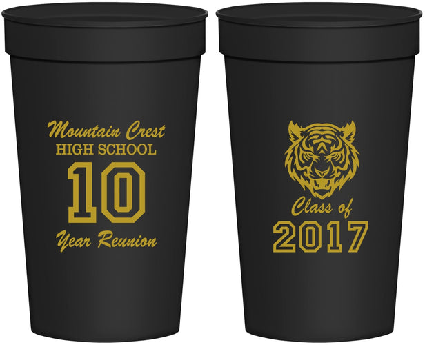Personalized Class Reunion 32 oz Stadium Cups - Class Of 2017 10 Year | 140020