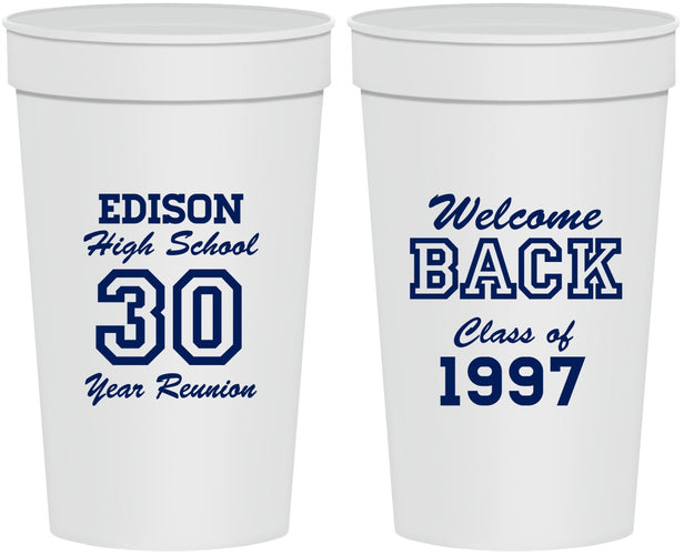 Personalized Class Reunion 32 oz Stadium Cups - Class Of 1997 30 Year | 140022