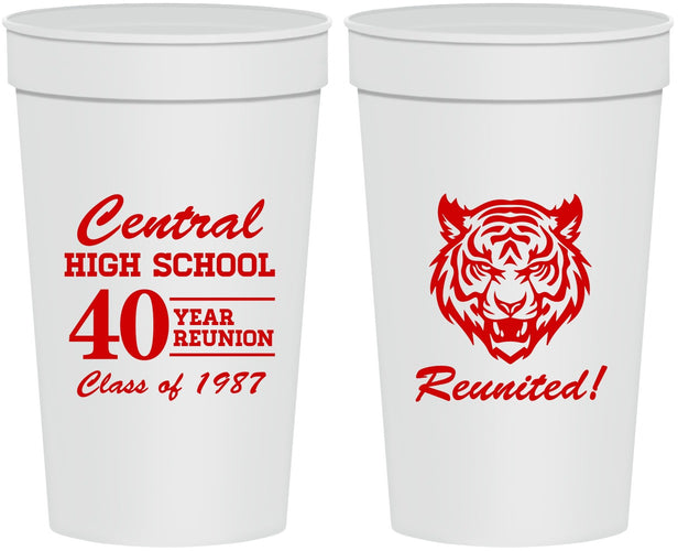 Personalized Class Reunion 32 oz Stadium Cups - Class Of 1987 40 Year | 140023