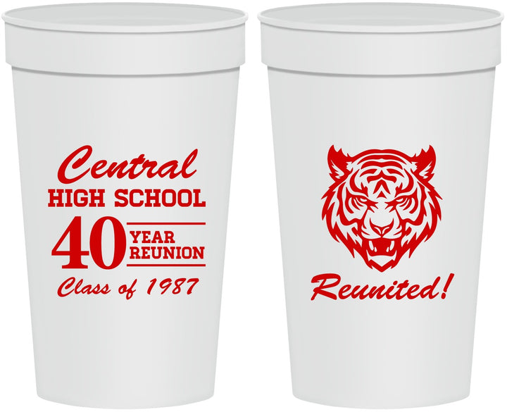 Personalized Class Reunion 32 oz Stadium Cups - Class Of 1987 40 Year | 140023