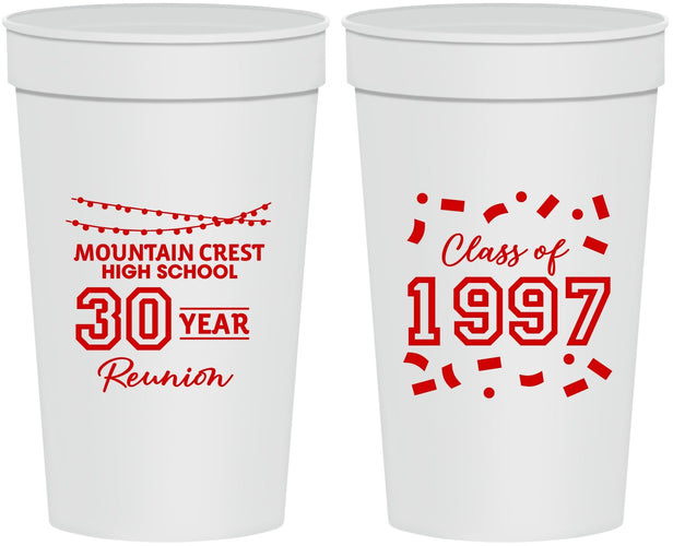 Personalized Class Reunion 32 oz Stadium Cups - Class Of 1997 30 Year | 140027