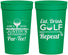Personalized Retirement 32 oz Stadium Cups - Eat Drink Golf Repeat | 150005
