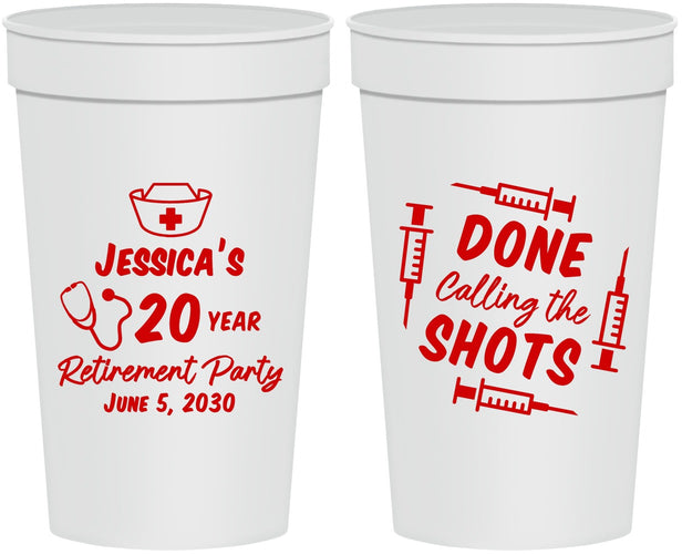 Personalized Retirement 32 oz Stadium Cups - Nurse | 150026
