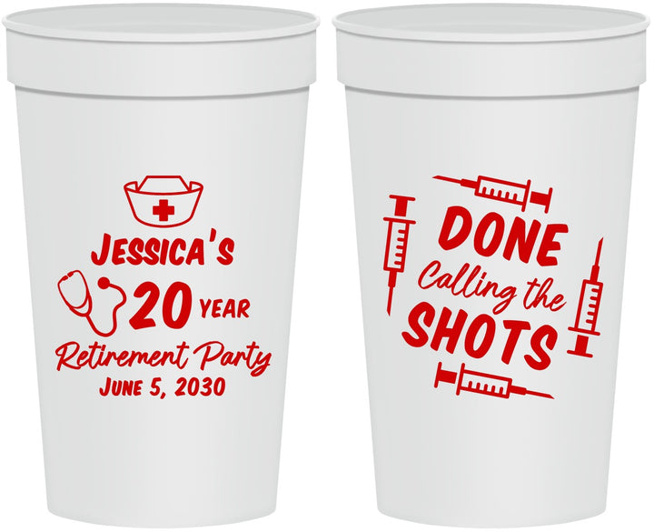 Personalized Retirement 32 oz Stadium Cups - Nurse | 150026