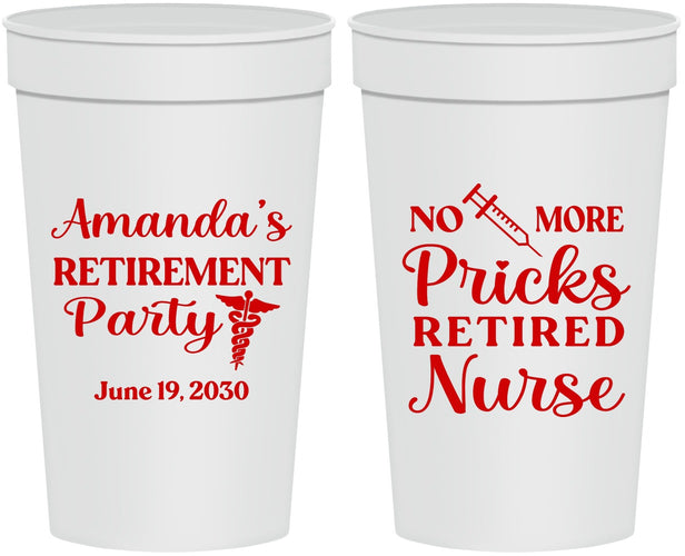 Personalized Retirement 32 oz Stadium Cups - Nurse | 150027