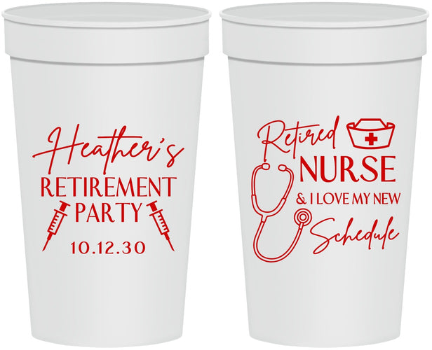 Personalized Retirement 32 oz Stadium Cups - Nurse | 150028
