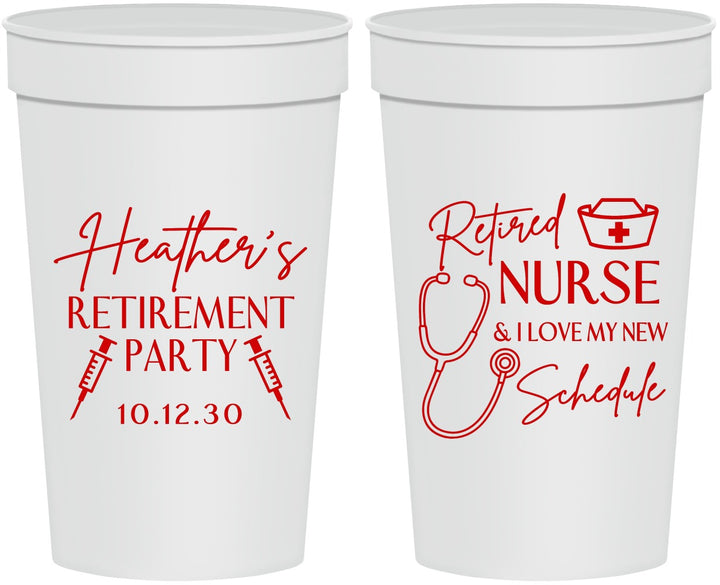 Personalized Retirement 32 oz Stadium Cups - Nurse | 150028