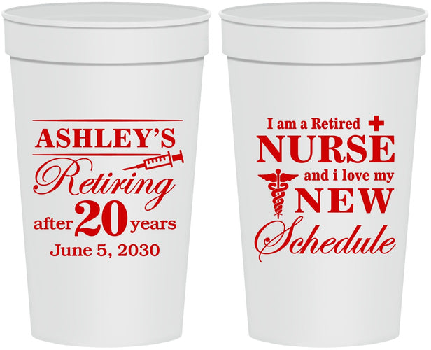 Personalized Retirement 32 oz Stadium Cups - Nurse | 150029