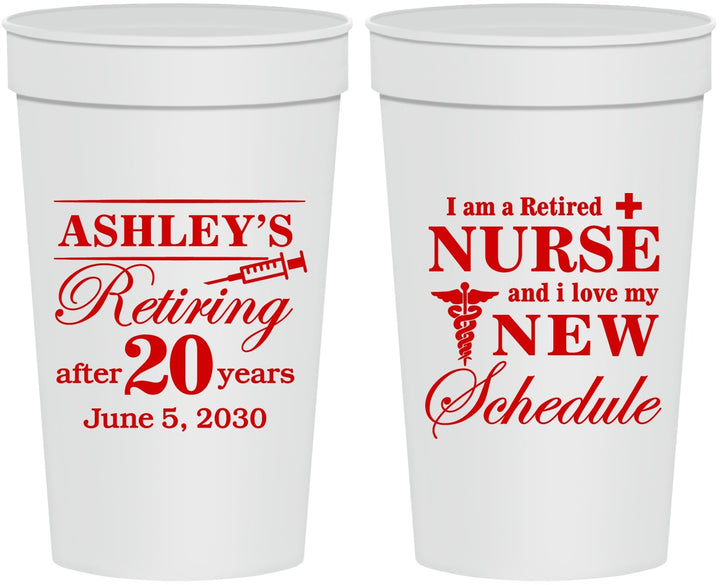 Personalized Retirement 32 oz Stadium Cups - Nurse | 150029