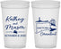Personalized Wedding 32 oz Stadium Cups - Connecticut | 156