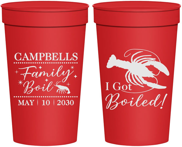 Personalized Family Reunion 32 oz Stadium Cups - Crawfish Boil | 160008