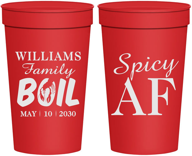 Personalized Family Reunion 32 oz Stadium Cups - Crawfish Boil | 160009