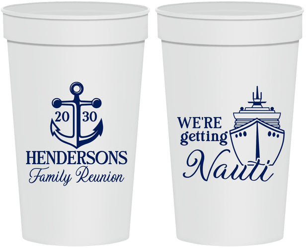 Personalized Family Reunion 32 oz Stadium Cups - Cruise Nautical | 160021