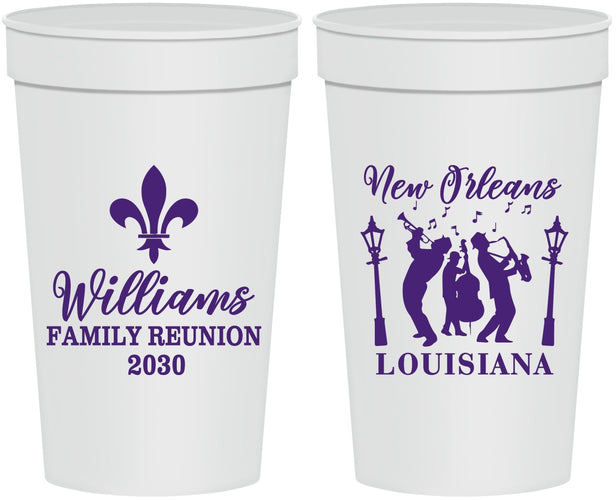 Personalized Family Reunion 32 oz Stadium Cups - New Orleans | 160030
