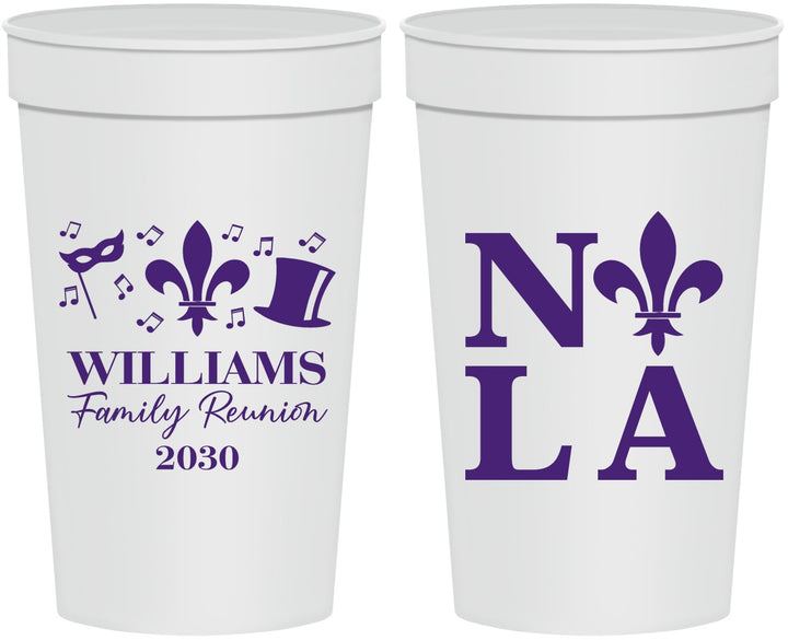 Personalized Family Reunion 32 oz Stadium Cups - New Orleans | 160031