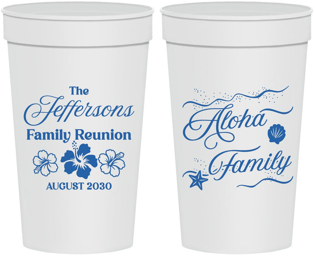 Personalized Family Reunion 32 oz Stadium Cups - Hawaii | 160032