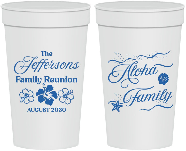 Personalized Family Reunion 32 oz Stadium Cups - Hawaii | 160032