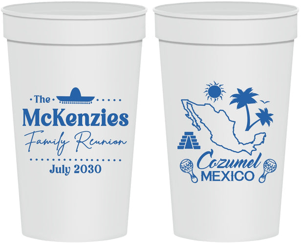 Personalized Family Reunion 32 oz Stadium Cups - Mexico | 160033