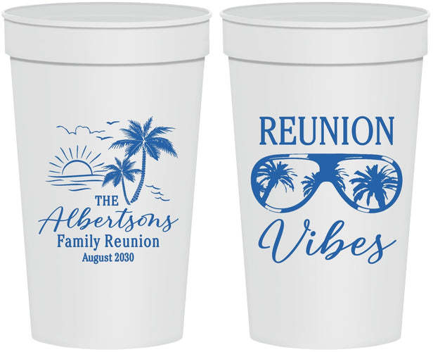 Personalized Family Reunion 32 oz Stadium Cups - Beach | 160034