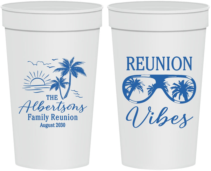 Personalized Family Reunion 32 oz Stadium Cups - Beach | 160034