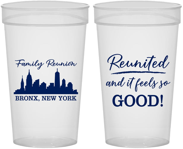 Personalized Family Reunion 32 oz Stadium Cups - New York | 160039