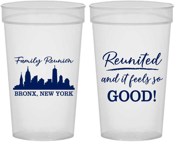 Personalized Family Reunion 32 oz Stadium Cups - New York | 160039