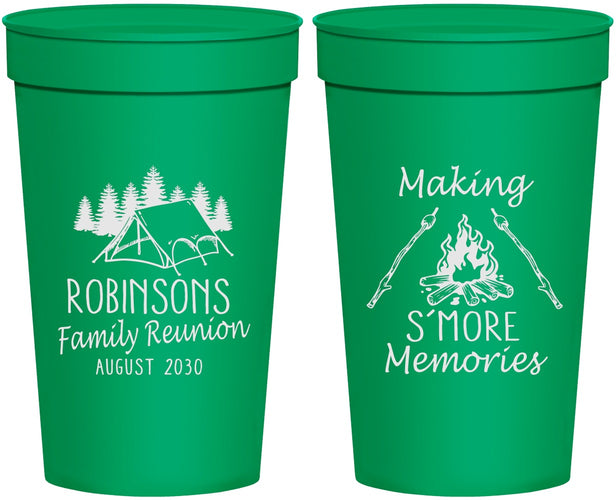 Personalized Family Reunion 32 oz Stadium Cups - Camping | 160046