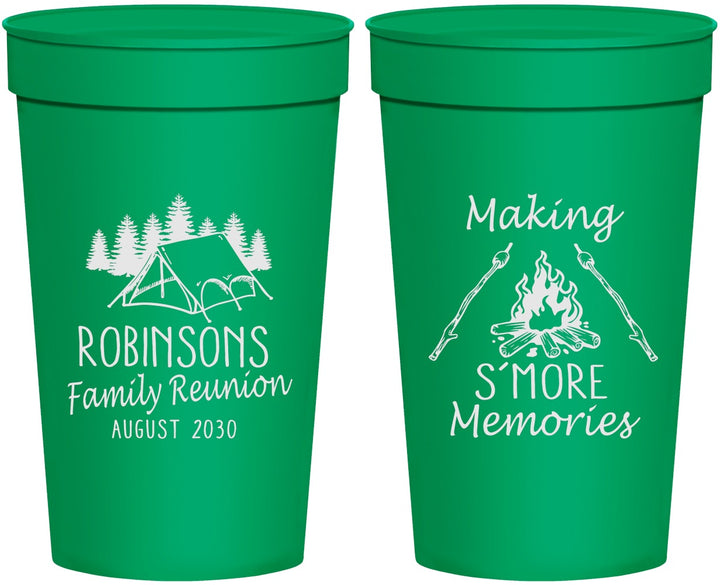 Personalized Family Reunion 32 oz Stadium Cups - Camping | 160046