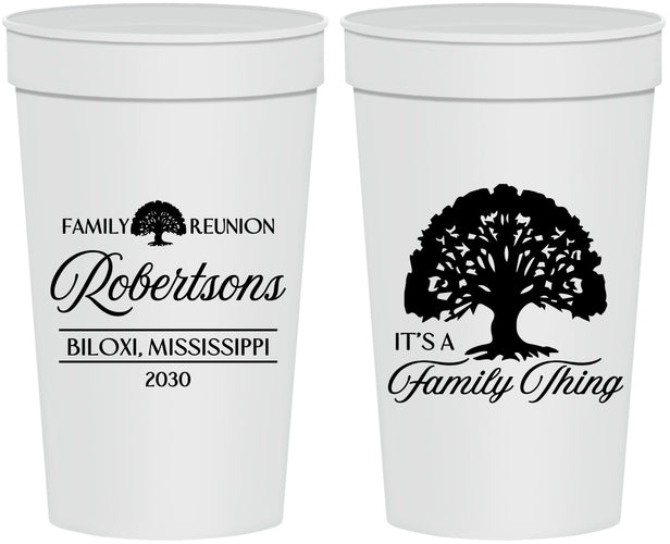 Personalized Family Reunion 32 oz Stadium Cups - Tree Family Thing | 160054