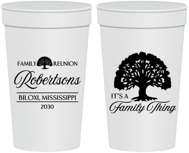 Personalized Family Reunion 32 oz Stadium Cups - Tree Family Thing | 160054
