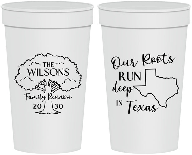 Personalized Family Reunion 32 oz Stadium Cups - Texas | 160055