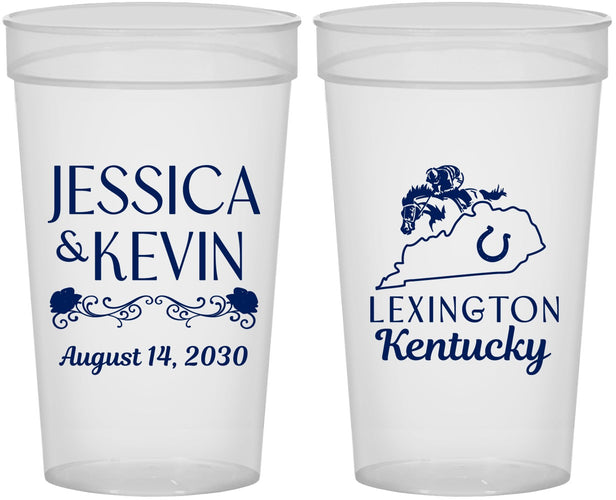 Personalized Wedding 32 oz Stadium Cups - Kentucky | 166