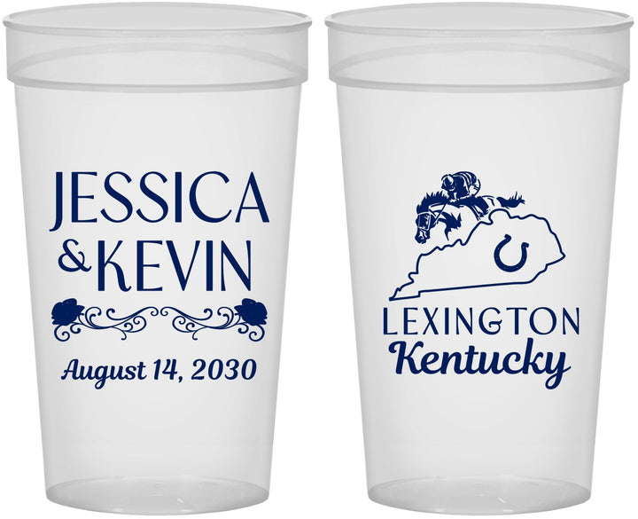 Personalized Wedding 32 oz Stadium Cups - Kentucky | 166