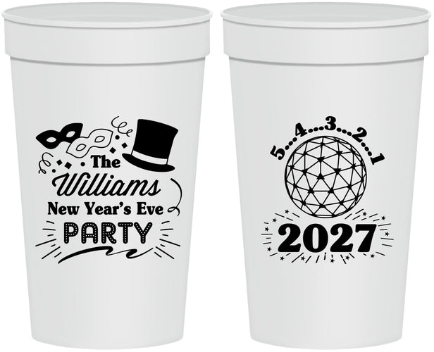 Personalized New Years 32 oz Stadium Cups - 2027 Ball | 170005