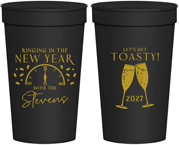 Personalized New Years 32 oz Stadium Cups - 2027 Toast | 170008