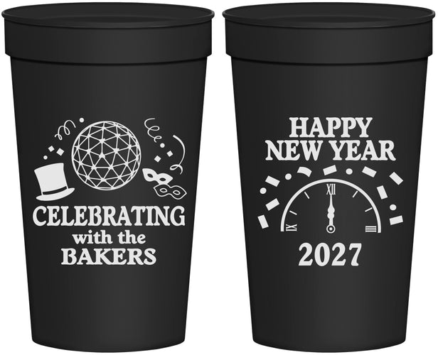 Personalized New Years 32 oz Stadium Cups - 2027 Countdown | 170010