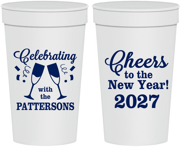 Personalized New Years 32 oz Stadium Cups - 2027 Cheers | 170011