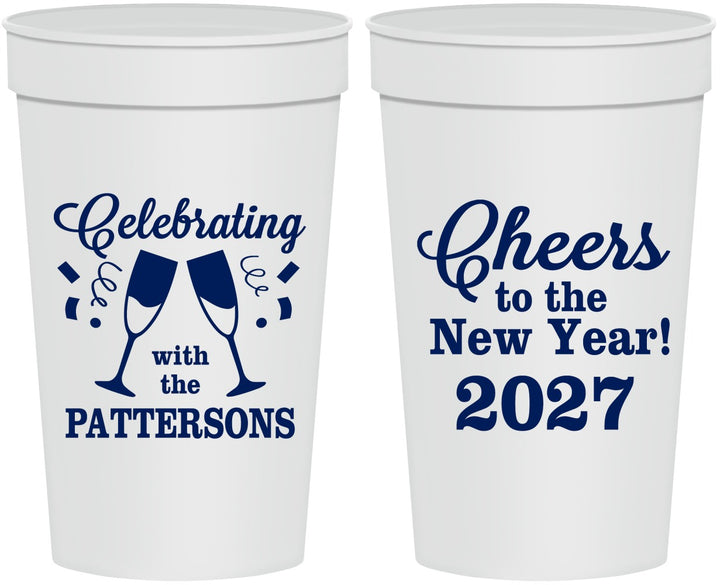 Personalized New Years 32 oz Stadium Cups - 2027 Cheers | 170011