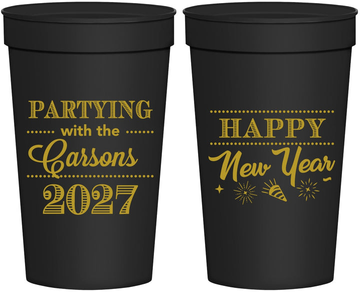 Personalized New Years 32 oz Stadium Cups - 2027 Nye | 170016