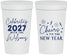 Personalized New Years 32 oz Stadium Cups - 2027 Cheers | 170019