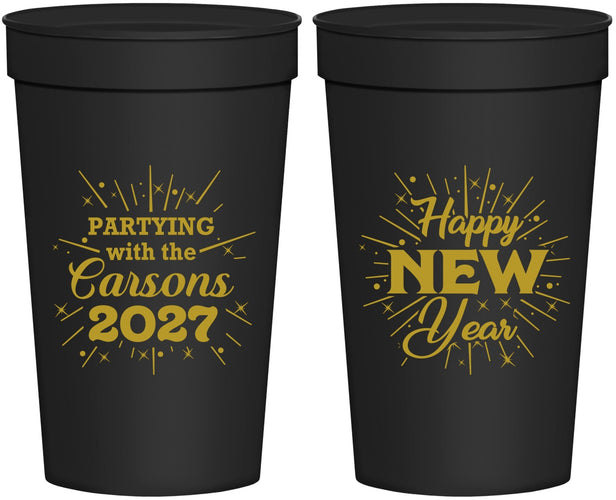 Personalized New Years 32 oz Stadium Cups - 2027 Nye | 170020