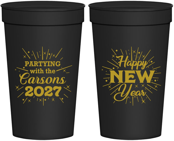Personalized New Years 32 oz Stadium Cups - 2027 Nye | 170020