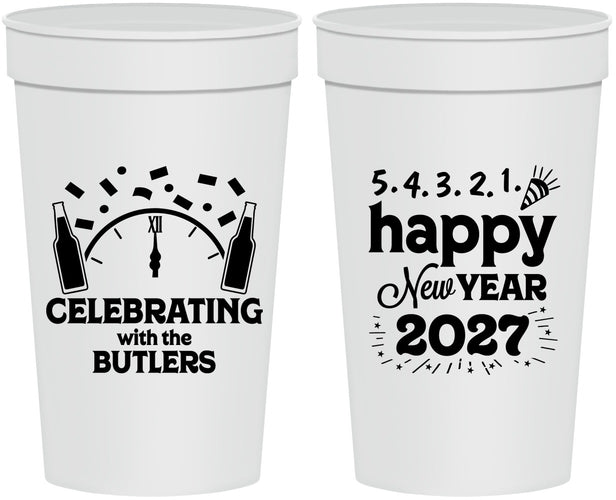 Personalized New Years 32 oz Stadium Cups - 2027 Countdown | 170021