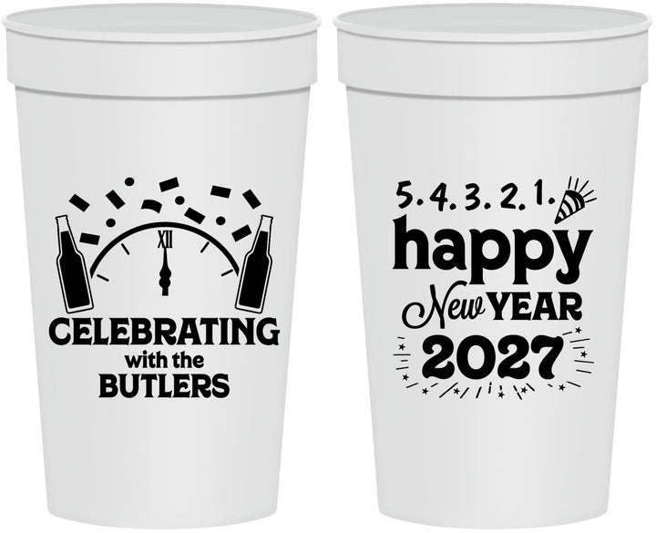 Personalized New Years 32 oz Stadium Cups - 2027 Countdown | 170021